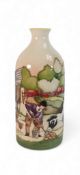 Moorcroft 'The Farmer' Milk Vase, Limited Edition 16/20, signed by Designer Kerry Goodwin, RRP £985,
