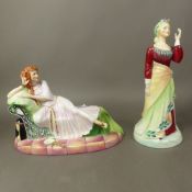 Peggy Davies figures Lillie Langtry and Ellen Terry (2).