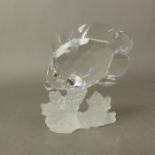 Swarovski Crystal Butterfly Fish in original box 8 cm High