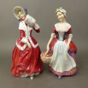 Royal Doulton figures Christmas Morn HN1992 and Prue HN1996 (2).