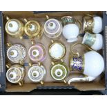 De Lamerie Fine Bone China, a selection of heavily gilt decorated sugar pots, milk jugs & coffee