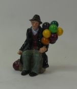 Royal Doulton character figure, The Balloon Man HN1954. (H: 18.5cm)