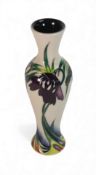 A Moorcroft Collectors Club Vase 'Persephone' pattern on cream ground, designed by Nicola Slaney,