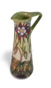 Moorcroft pottery conical jug in the Aquilegia pattern, limited edition no. 37/250, circa 1999,