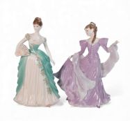 Coalport The Park Lane Collection to include:- An Enchanted Evening, Anniversary Waltz. Tallest:-