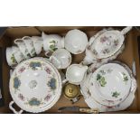 Hammersley selection of Floral part Tea Sets to include:- Teapot, teacups, saucers, side plates,
