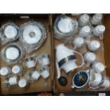 Royal Doulton tea and coffee set in the Carlyle pattern, new old stock still in original plastic