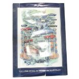Ferrari 375 Plus print, created by Dexter Brown, signed in pencil, bottom right corner, together