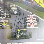 Signed, Ayrton Senna, 1987 GP Racing Championship Calendar, with certificate signed by Patrick