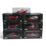 A good collection of Hot Wheels Elite 1:43 scale diecast Ferrari's to include 126C2, 312T2, 312F1-