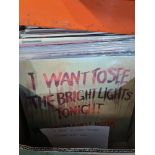 2 Boxes of vinyl LP records incl. 1970s rock