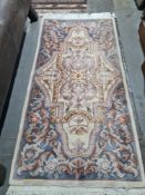 A modern Chinese rug, floral decorated