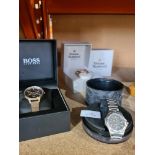 Three modern ladies wristwatches including a Tag Heuer example