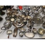 Collection of silver plated items