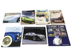 Collection of assorted car related books and sales brochures, to include Land Rover sales brochures