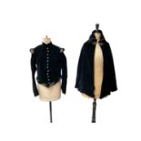 Men's velvet Tudor costume, velvet cloak with metal clasps, women's traditional Portuguese costume i