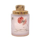 Daum Nancy cameo glass scent bottle and stopper, the iridescent glass acid etched, enamelled and gil