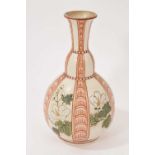 Doulton art pottery Japanese style vase