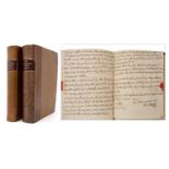 The Bryan Faussett letters - two volumes covering 1748-1775, original correspondence between Bryan F