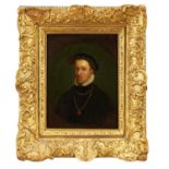 English School, 18th century, oil on copper panel - Portrait of Thomas Howard, Duke of Norfolk, 21cm