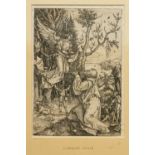 Albrecht Durer (1471-1528) woodcut - Joachim and the Angel, trimmed to the plate edge, 30cm x 20.5cm