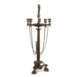 19th century bronze candelabra