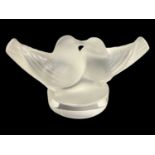 Lalique lovebirds group, in original box