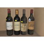 FOUR BOTTLE OF FINE FRENCH WINE (Left Bank) comprising 1 x CHATEAU LYNCH BAGES 1981, Pauillac