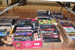 SIX BOXES OF CRIME/THRILLER BOOKS, the vast majority in hardback format, authors include Ian Rankin,