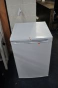 A CURRY'S ESSENTIAL CUL55W12 UNDER COUNTER FRIDGE width 55cm, depth 57cm, height 85cm (PAT pass