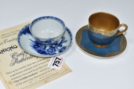 NANKING CARGO CHINESE PORCELAIN, comprising a Nanking Cargo eighteenth century blue and white tea