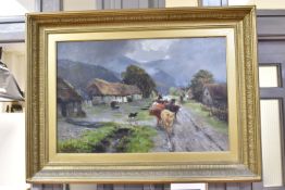 HENRY HADFIELD CUBLEY (BRITISH 1853 1934) 'THE VILLAGE OF GLENCOE, ARGYLLSHIRE', a Scottish