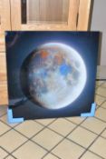 STU BROMPTON (BRITISH 20TH/21ST CENTURY) 'MINERAL MOON', a photographic print on Perspex of the
