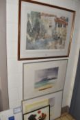 A SMALL QUANTITY OF PICTURES AND SIGNED LIMITED AND EDITION PRINTS ETC, comprising; IAN SCOTT MASSIE