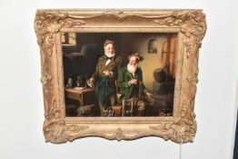 KREUTZER (19TH/20TH CENTURY) AT REST IN THE TAVERN, a continental huntsman is having a break in