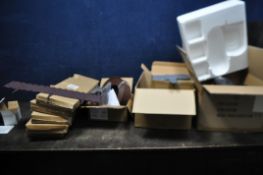 A COLLECTION OF PLASTIC LAWN EDGING of three different styles and a Orbitrek pedal exercise