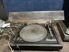 A COLLECTION OF VINTAGE AUDIO VISUAL EQUIPMENT including a Dual 505-2 turntable with an Ortofon DN-