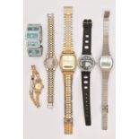 A COLLECTION OF WATCHES, to include a ladies GUCCI wristwatch (case back numbered 9000L), a