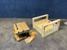 A CAST IRON TILTING PLATE FOR MILLING MACHINE with 8in x 6in top plate and t slots