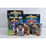 A QUANTITY OF 1990'S BANDAI RELATED FIGURES, to include a Deluxe Transforming Ninja, reference 2526,