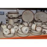 A GROUP OF DENBY 'MEMORIES' DINNER AND TEA WARE comprising three lidded tureens (one lid with a