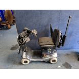 A SHOPRIDER MOBILITY SCOOTER, with one key, charger and cover (PAT pass and working)