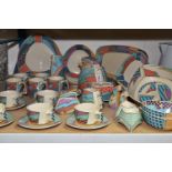 FORTY-THREE PIECES OF ROSENTHAL STUDIO LINIE 'FLASH' DESIGN DINNER AND TEA WARE, designed by Dorothy