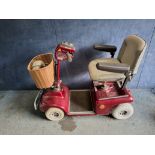 A SHOPRIDER MOBILITY SCOOTER (spares or repairs) with one key and charger, Condition Report: no