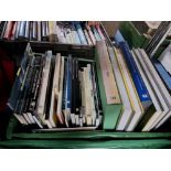 TWO BOXES OF MOTOR RACING BOOKS FEATURING TEAM LOTUS, containing over fifty titles in hardback and