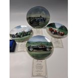 A GROUP OF FOUR BOXED COALPORT AUTOMOTIVE COLLECTOR'S PLATES from their limited edition 'Classic