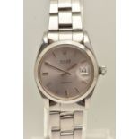 A GENTS 'ROLEX OYSTERDATE PRECISION' WRISTWATCH, manual wind, round silvered dial signed 'Rolex