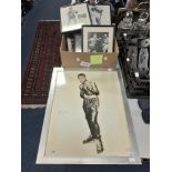 BOXING MEMORABILIA comprising a framed vintage photograph of 12 Year Old CASSIUS CLAY taken by the