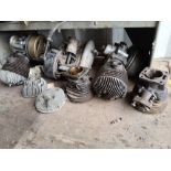 THREE VINTAGE VILLIERS MOTORCYCLE ENGINES AND PARTS, including one stamped 049B 4613514, another