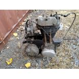 A 1958 AJS 16MS MOTORCYCLE ENGINE with No. 58/16MS 33543 stamped on the case, with gearbox,